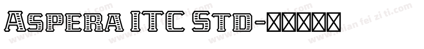 Aspera ITC Std字体转换